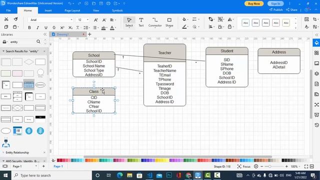 E-R Diagram for School Management System [SMS] смотреть онлайн