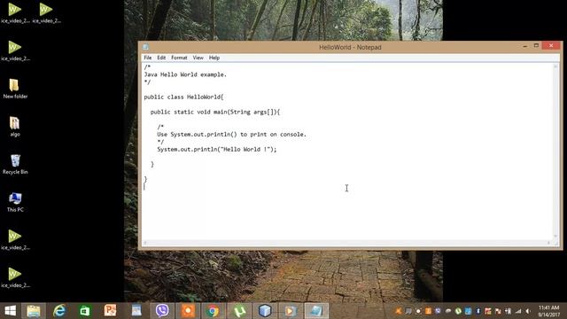 Java HelloWorld - Using Notepad and Command Prompt [For Absolute Beginners] смотреть онлайн