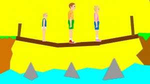 АКУЛЫ УЖЕ БЛИЗКО! МОСТ ХРУПКИЙ НЕ УПАДИТЕ ВНИЗ! ПРОШЕЛ БЕЗУМНЫЙ УРОВЕНЬ В ХЭППИ ВИЛС (Happy Wheels)