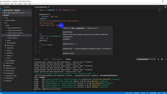 angular 4 event binding | Lecture 9 | смотреть онлайн