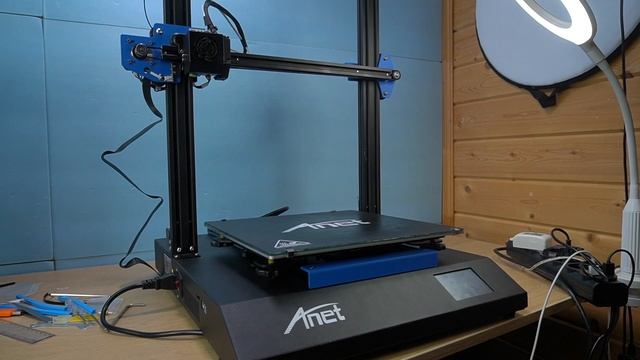 3д принтер Anet ET5X первая печать смотреть онлайн