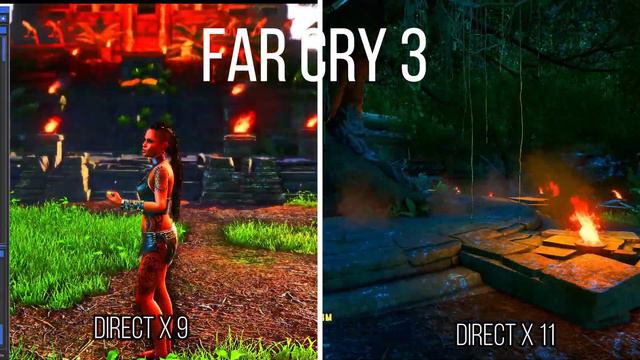 Far Cry 3 Direct X9 Vs Direct X11 Reshade Mod смотреть онлайн