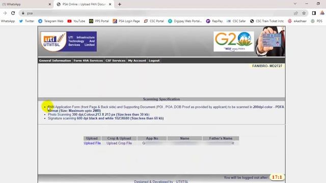 PSA UTI PAN Card Apply Document Upload Kaise Kare psa document upload psa Uti document upload Docum смотреть онлайн