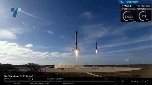 Супер ракетата на Илон Маск лансираше Тесла автомобил накај Марс смотреть онлайн