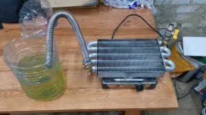 Промывка теплообменника Viessmann vitopend 100 в гаражных условиях.