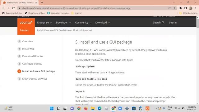 Install Ubuntu on WSL2 on Windows 11 with GUI support - install ubuntu in windows 11 | wsl | wsl2 смотреть онлайн