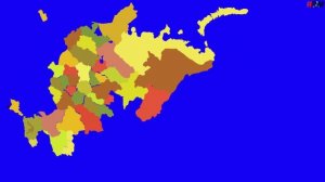 2D карта России в Green Sreen футаж Russia #RAMstudio60™