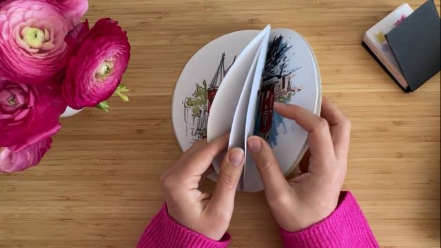 Скетчи из путешествий | ОБЗОР СКЕТЧБУКА маркеры | Travel book | Sketchbook tour смотреть онлайн