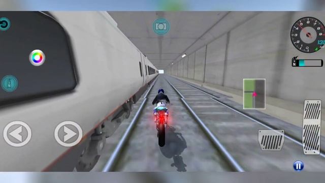 Superbike Vs Bullet Train Crazy Driving Game - Best Android Game смотреть онлайн