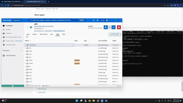 ABAP 1909 데모 서버 설치하기(WSL+Docker Desktop) смотреть онлайн