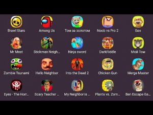 Chicken Gun,Hello Neighbor,Noob vs Pro 2,Into The Dead 2,Eyes Horror,Minecraft