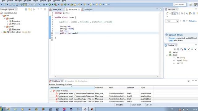 Java Programming - Lesson 8 - Public, Static , Friendly , Protected , Private Kavramları смотреть онлайн