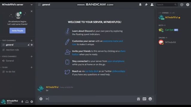 Discord | How to make a Reaction-Role channel with Carl-Bot смотреть онлайн