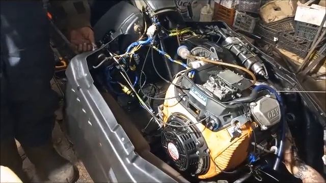 Снегоход Тайга 550 с Мотором Лифан 29. 2V80F. Подключение эл. оборудования, и нюансы по мелочам. смотреть онлайн