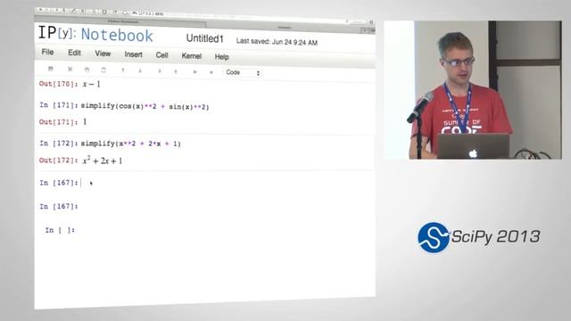 Symbolic Computing with SymPy, SciPy2013 Tutorial, Part 4 of 6 смотреть онлайн