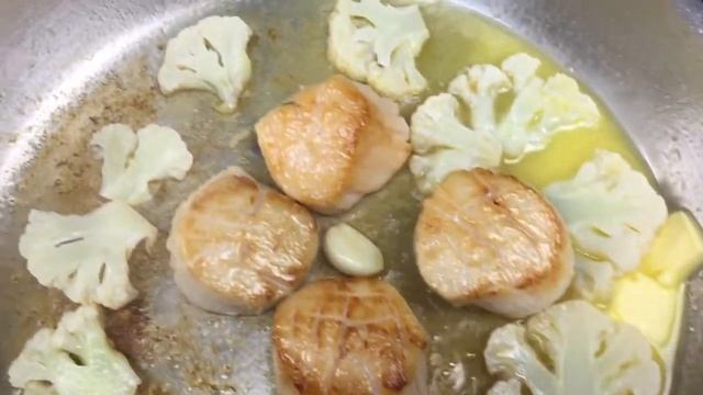 Гребешок с цветной капустой смотреть онлайн