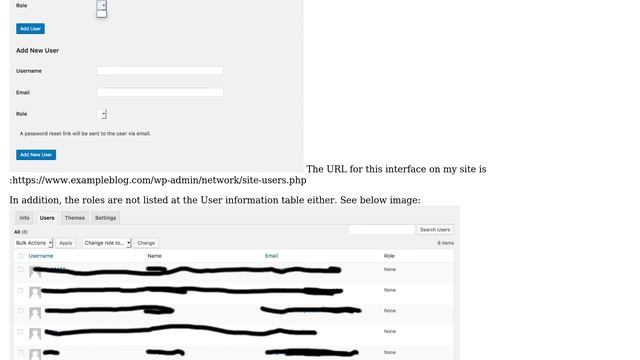 Wordpress: Multisite network admin - User's role not showing up смотреть онлайн