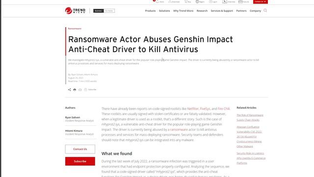 Genshin's (Old) Anti-Cheat can destroy your computer! [Non-technical explanation] смотреть онлайн
