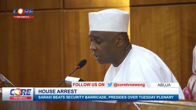 SARAKI BEATS SECURITY BARRICADE, PRESIDES OVER PLENARY...watch & share...! смотреть онлайн
