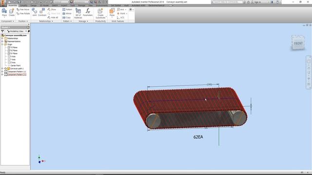 inventor conveyor belt drive смотреть онлайн