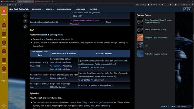 Temporal Recruit Reward Breakdown | Star Trek Online смотреть онлайн