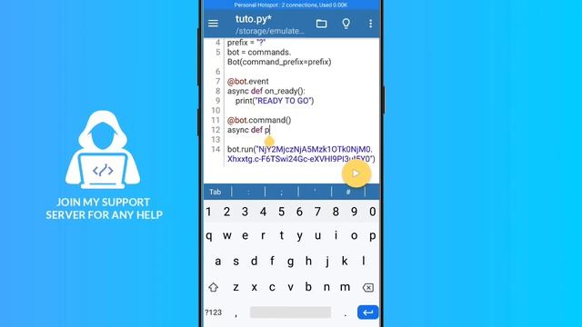 Create Discord Chat Bot by Python in Android part 2 | Part #2 | Discord.py #2 смотреть онлайн