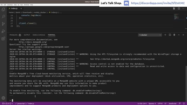 Getting Started with Mongo via Docker and NodeJS смотреть онлайн