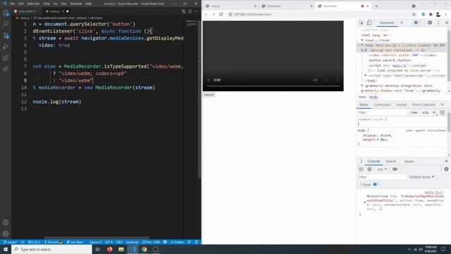 How to create a Screen Recorder with JavaScript смотреть онлайн