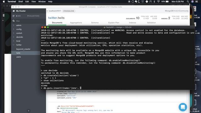 Insert MongoDB смотреть онлайн