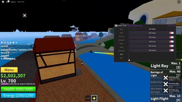 Roblox Blox Fruits Hack Script GUI (ATOMIC HUB) Auto Farm, Devil Fruit Sniper, PASTEBIN 2023 смотреть онлайн