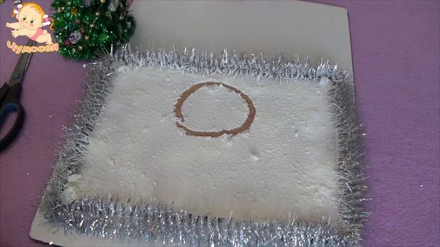 Поделка на новый год своими руками. Зимняя поделка. Поделка на тему зима. смотреть онлайн