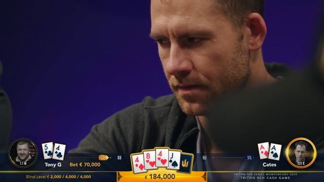 "I Have A 4" - Tony G Cracks Jungleman's Pocket Aces for $830k Poker Pot! смотреть онлайн