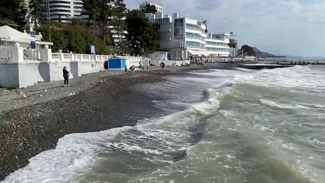 10.02.2021. Погода в Сочи в феврале. Смотри на Чёрное море каждый день. смотреть онлайн