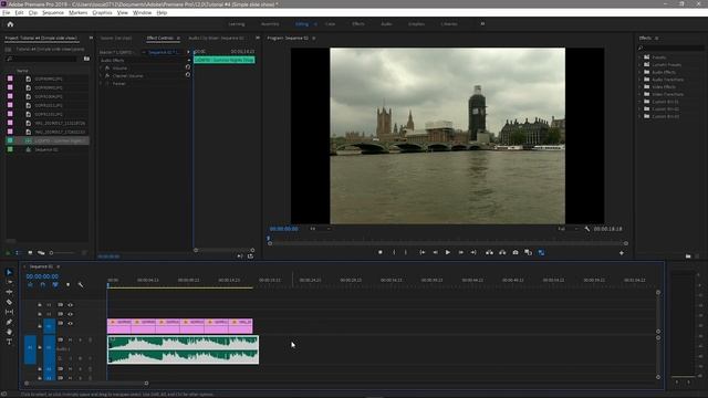 Adobe Premiere Pro - Урок #4 - Как Сделать Простое Слайдшоу смотреть онлайн