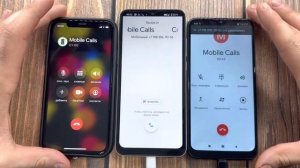 iOS vs Android/ iPhone 11 vs Xiaomi Redmi A1 vs Xiaomi Redmi 8 Pro/ Outgoing and Incoming Call