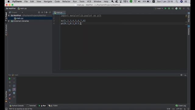 How to plot graph in python with pycharm? смотреть онлайн