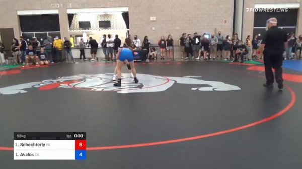 53 Kg Round Of 16 - Lexia Schechterly, PA Vs Lillian Avalos, CA