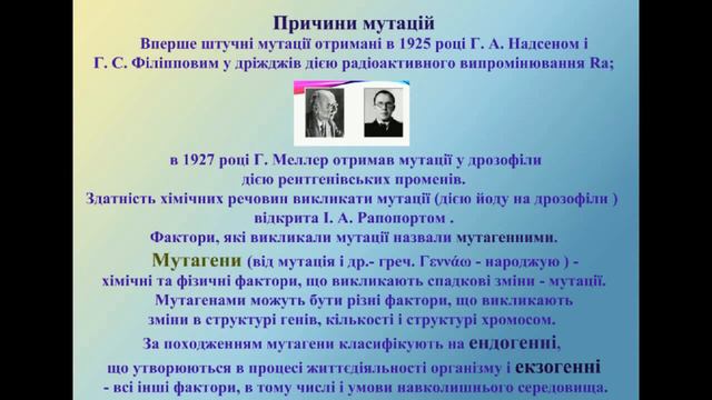ОНВК "Гімназія №7". 10 клас. Біологія. Мутації та їх властивості смотреть онлайн