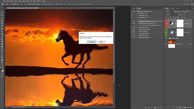 Realistic Water Reflection Pro - Photoshop Action - without selection смотреть онлайн