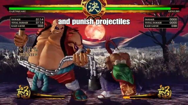 Samurai Shodown Earthquake Tutorial and combos смотреть онлайн