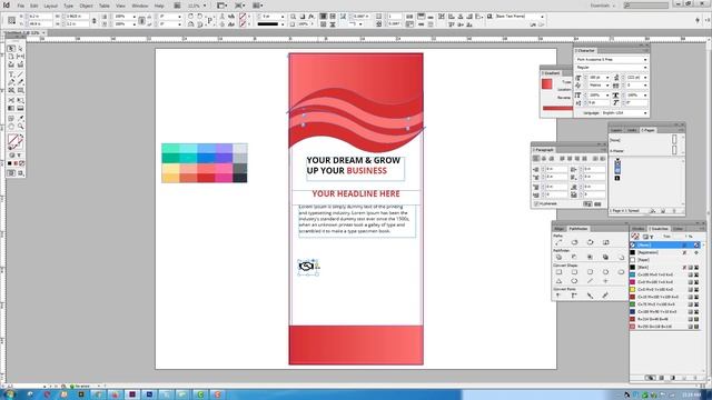 How to Design A Roll up banner in Adobe indesign Tutorial || roll up banner design in Indesign смотреть онлайн