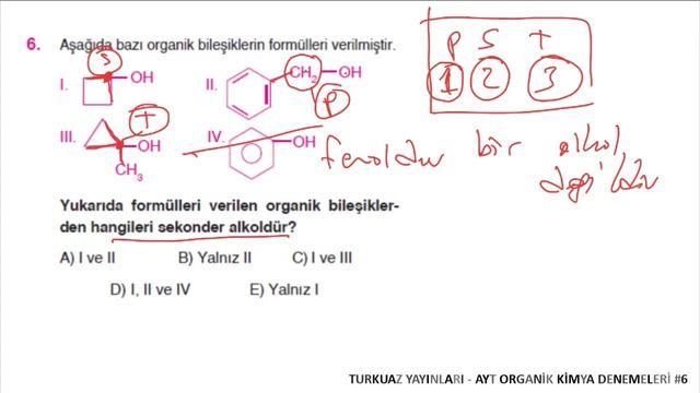AYT ORGANİK KİMYA DENEMELERİ #6 | Turkuaz Yayınları смотреть онлайн