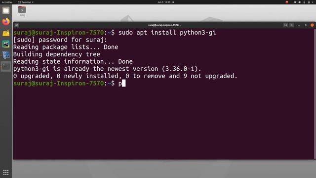 Python Import Error ModuleNotFoundError : No Module Named Gi In Ubuntu Linux смотреть онлайн