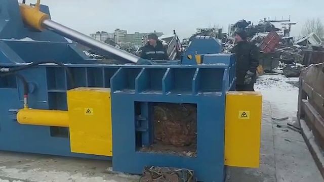 Пресс для металлолома | Видео от клиента | Ачинск смотреть онлайн