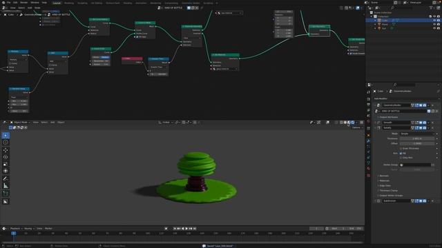 LIVENODING Procedural Magic Potion Bottles Using Geometry Nodes смотреть онлайн