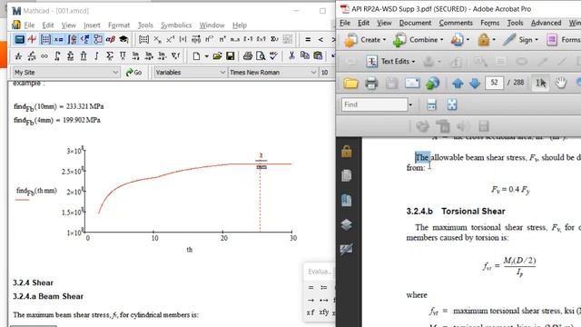 API RP2A WSD , in Mathcad. смотреть онлайн