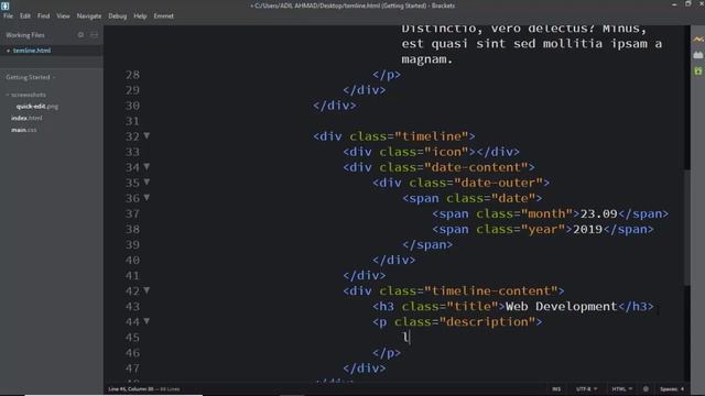 Creative Timeline Design using HTML & CSS 3 - Web Design Tutorial смотреть онлайн