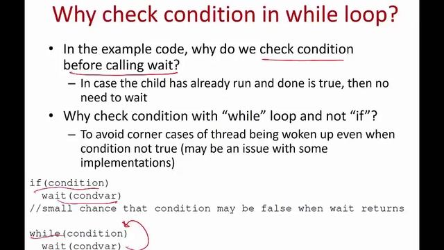 Operating Systems Lecture 14: Condition variables смотреть онлайн
