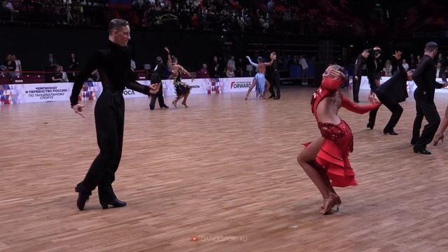Rumba | Boriskin Danila & Kulakova Polina | 1/4 Russian Championship Youth Latin 2020 смотреть онлайн
