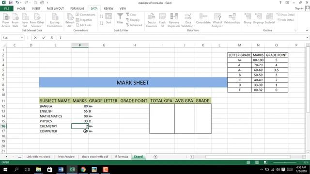 How To Make S.S.C Marksheet With Calculate CGPA [Microsoft Excel] смотреть онлайн